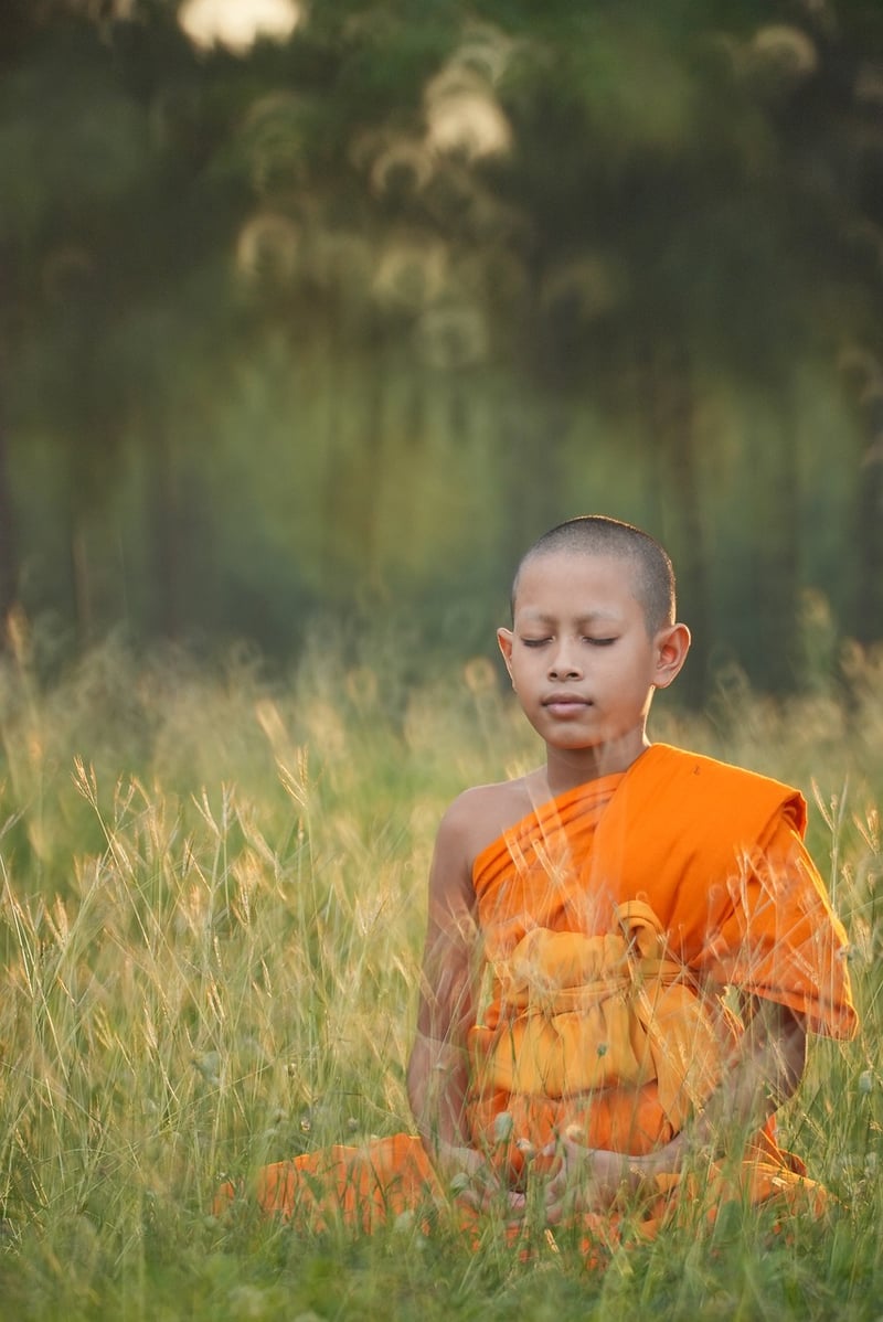 Woman practicing yoga in nature