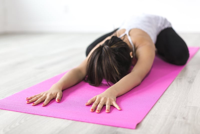 Woman practicing mindfulness